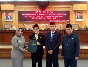 Bupati Erlina Sampaikan LKPJ Tahun 2022, Klaim Pertumbuhan Ekonomi Meningkat