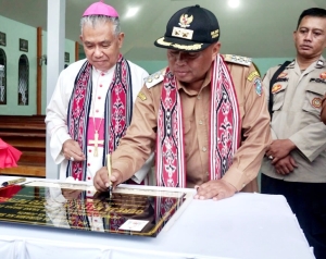 Resmikan Gereja Katolik Santo Petrus Stasi Sangking, Wabup: Manfaatkan Sebaik-baiknya