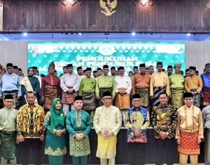 Bupati Erlina Hadiri Pengukuhan MABM Periode 2023-2028