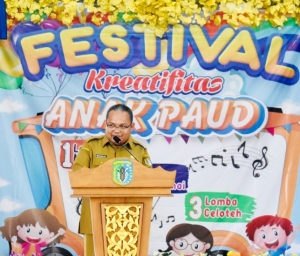Wabup Melkianus Buka Festival Kreativitas Anak Paud Sintang