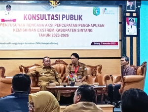 Sintang Komitmen Turunkan Angka Kemiskinan Ekstrim