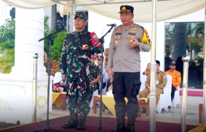 Mempawah Gelar Apel Pengamanan RI 1