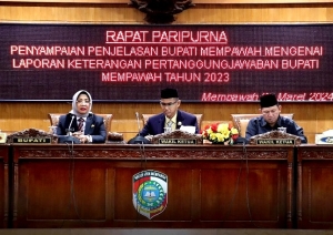 Bupati Erlina Sampaikan LKPJ Tahun 2023