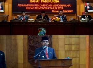 DPRD Mempawah Sampaikan Rekomendasi LKPJ Bupati Tahun 2023