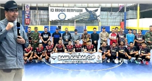 Pj Bupati Buka Open Turnamen Futsal Bank Kalbar 2024