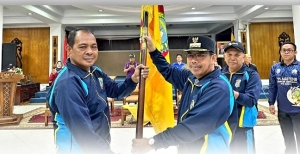 Pj Bupati Mempawah Lepas 60 Atlet dan 16 Pelatih POPDA