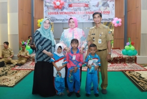 Anak-anak di Pontianak Timur Antusias Ikuti Lomba Mewarnai