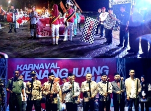 Pj Bupati Ismail Lepas Karnaval Kenang Juang 45