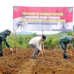 Pj Bupati Ismail Lakukan Penanaman Pohon Singkong di Desa Toho Ilir