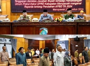 Pj Bupati Sampaikan Jawaban Pandangan Umum Fraksi pada Perubahan APBD 2024