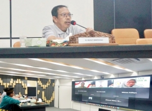 Pj Bupati Vicon Pendirian BUMD Bersama Dirjen Kuangan Daerah