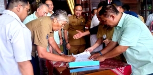 Teken Kerjasama PT MNS dan 6 Koperasi Mitra, Pesan Bupati Jarot: Koperasi Jangan jadi Provokator