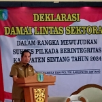 Kesbangpol Gelar Deklarasi Damai Lintas Sektoral