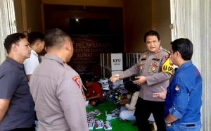 Kapolres Minta Pengamanan Gudang Logistik KPU Sintang Diperketat