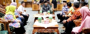 Pj Bupati Ismail Terima Audiensi Peserta Pelatihan STEM di Nanyang Technological University Singapura