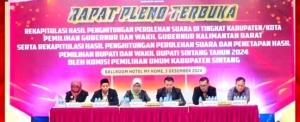 KPU Sintang Buka Rapat Pleno Terbuka Rekapitulasi Suara Pilkada 2024