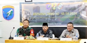Pj Bupati Bersama Dandim dan Ketua DPRD Mempawah Ikuti Rapurna TMMD Ke-45 Tahun 2024
