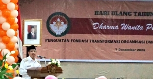 Pj Bupati Ismail Hadiri HUT DWP ke-25