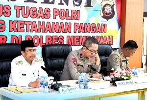 Pj Bupati Ismail Hadiri Rapat Asistensi Ketahanan Pangan di Polres Mempawah