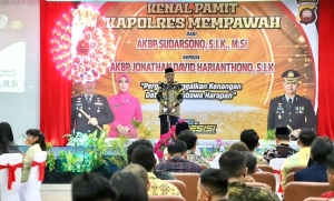 Wabup Juli Hadiri Kenal Pamit Kapolres Mempawah