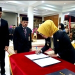 Bupati Erlina Lantik Tiga Pejabat Eselon II