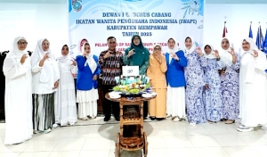 IWAPI 9 Kecamatan di Mempawah Resmi Dilantik, Pemerintah Apresiasi Peran Perempuan dalam Ekonomi