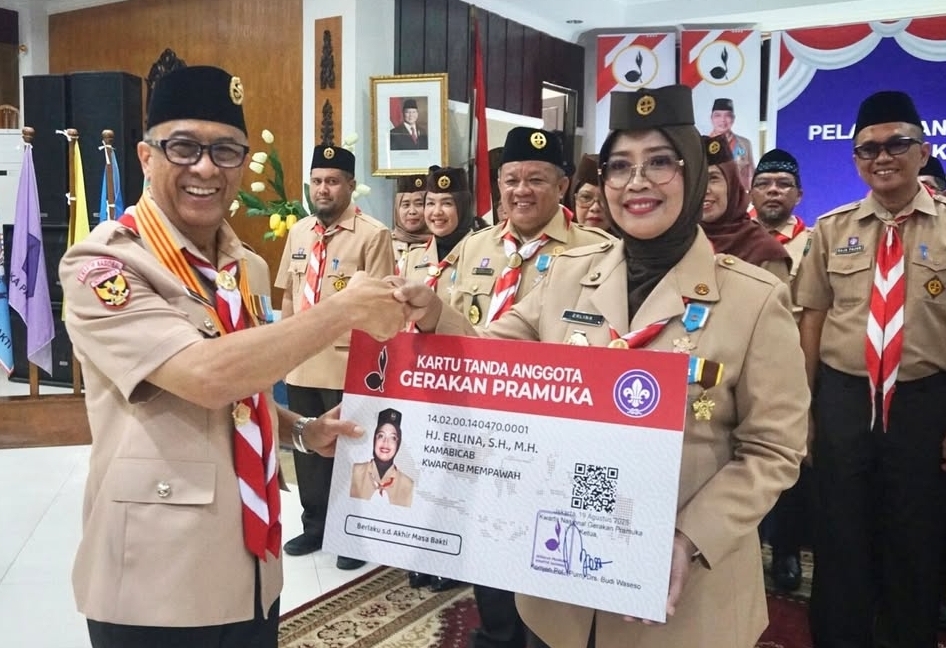 Bupati Erlina Resmi Pimpin Mabicab Pramuka Mempawah 2024–2029, Ajak Pramuka Berinovasi Hadapi Tantangan Zaman