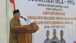 Wabup Juli Buka Sosialisasi IBCA-MMA: Dorong Pemuda Raih Prestasi Bela Diri