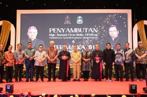 Bupati Erlina Hadiri Penyambutan Mgr. Samuel Oton Sidin sebagai Administrator Apostolik Keuskupan Agung Pontianak