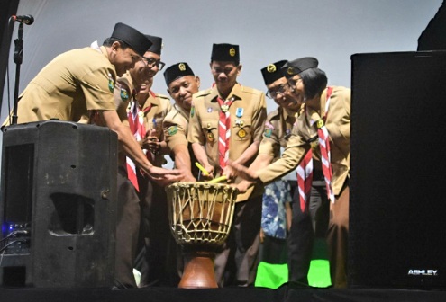 Bupati Sintang Tutup Raimuna Daerah se-Kalbar 2025