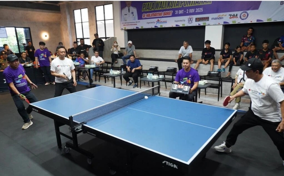 341 Petenis Meja Adu Gengsi di Piala Wali Kota Pontianak 2025