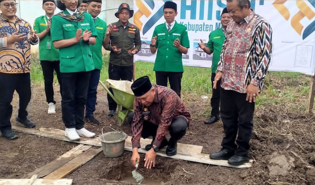 Wabup Juli Resmikan Pembangunan Sekretariat GP Ansor