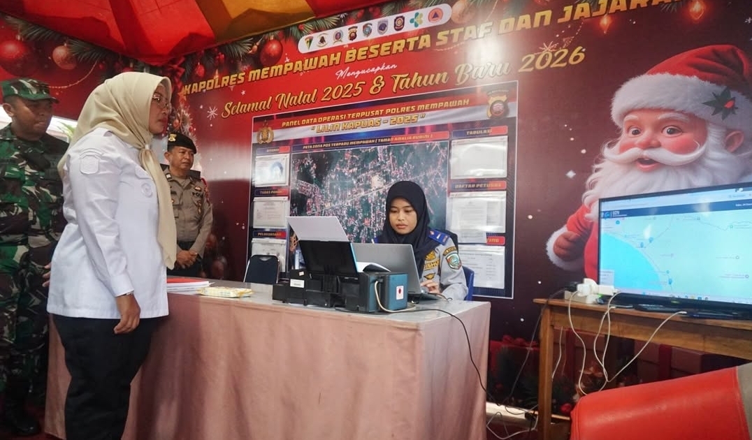 Bupati Erlina Pastikan Pengamanan Natal 2025 di Mempawah Berjalan Maksimal