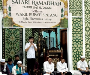 Safari Ramadan jadi Momentum Wabup Sintang Sampaikan Kondisi Keuangan Daerah