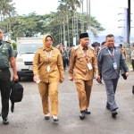 Bupati Erlina dan Wabup Juli Hadiri Rakornas Bersama Presiden