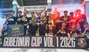 Bupati Erlina Hadiri Final Gubernur Cup Vol. 1