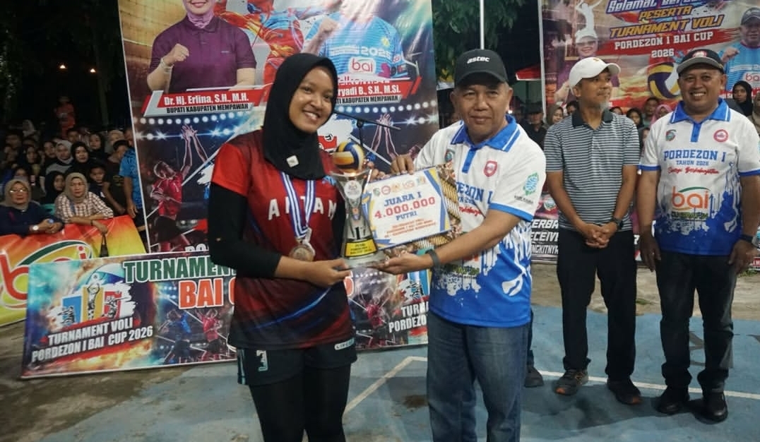 Pordezon I BAI Cup 2026 Berakhir Meriah, Wabup Juli Dorong Lahirnya Bintang Voli Daerah