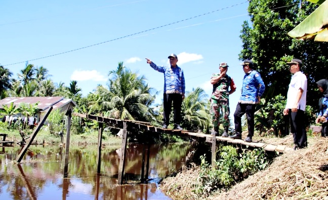 Wabup Juli Pastikan Jembatan Darurat Segera Dibangun di Peniti Besar