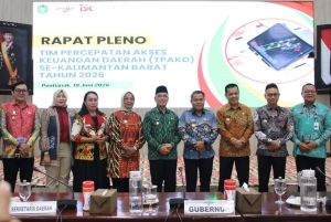 Hadiri Pleno TPAKD Kalbar, Bupati Erlina Komitmen Perkuat Akses Keuangan UMKM hingga Desa